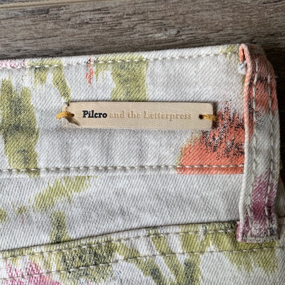 ANTHRO PILCRO Ikat Floral STET Skinny Jeans 27 - Picture 10 of 12